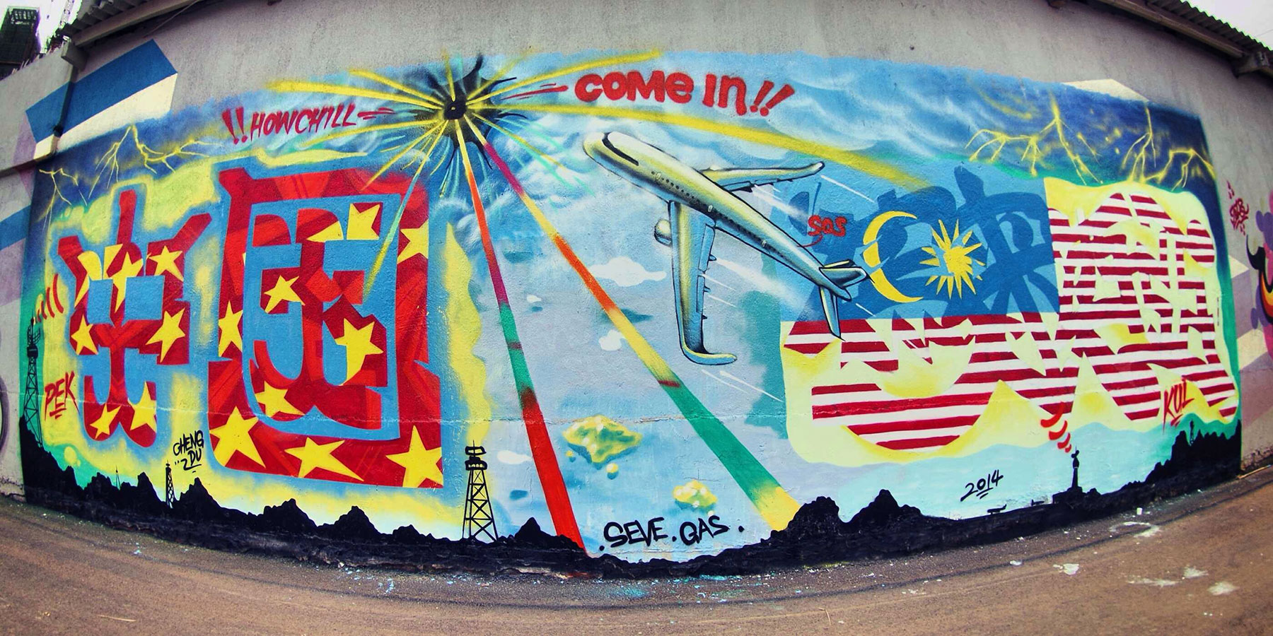 MH370 Graffiti