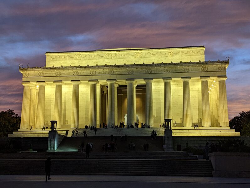 Lincoln Memorial at Sunset